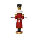 Christmas Red Soldier Nutcracker with Tray & Lights, 4ft