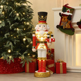 Christmas Nutcracker Red Soldier with Presents & Lights,3ft
