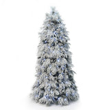 Pre-Lit Full Pine Christmas Tree with Pinecone,7Ft