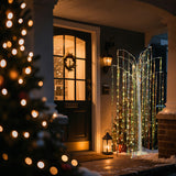 Pre-Lit Branches White Willow Tree Christmas,6Ft