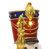 Christmas Soldier Nutcracker Decor with Scepter and Lights, 4ft