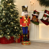 Christmas Traditional Nutcracker Soldier Red with Lights, 4ft