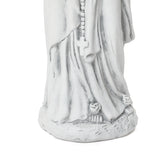 Praying Religious Mary Statue with Rosary Beads, White,29.5"