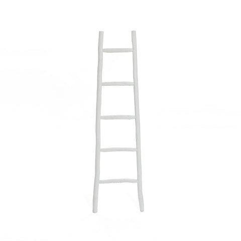 White wood blanket ladder