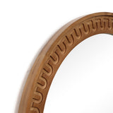 Arched Wall Mirror, Farmhouse Wooden Decorative Mirrors for Wall, 39''