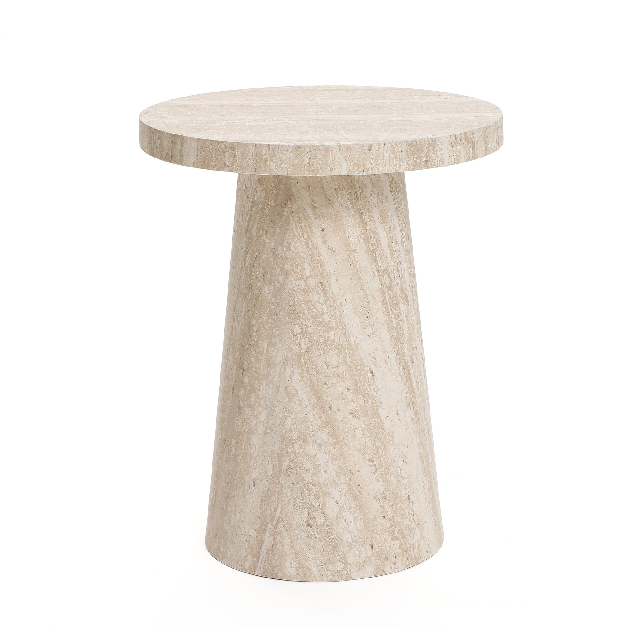 Stone pattern end and side table - LuxenHome