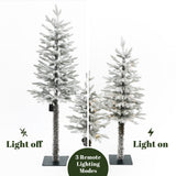 Artificial Tree Christmas with Lights & Stand,set of 3