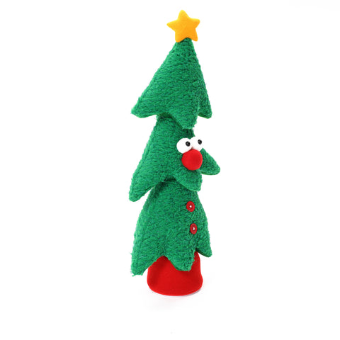 Christmas tree animated singing battery-powered plush toy, 17" tall