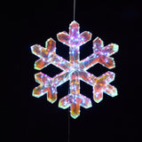 Christmas Snowflake Holiday Decoration with Lights, Set of 3