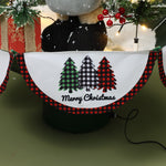 Beautiful-holiday-animated-musical-snowy-christmas-tree-and-santa-decoration-with-festive-banner-spreads-holiday-cheer-to-any-occasion