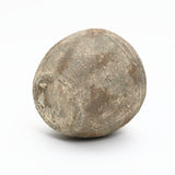 Rustic Gray and White Round Terracotta Vase,11.81''