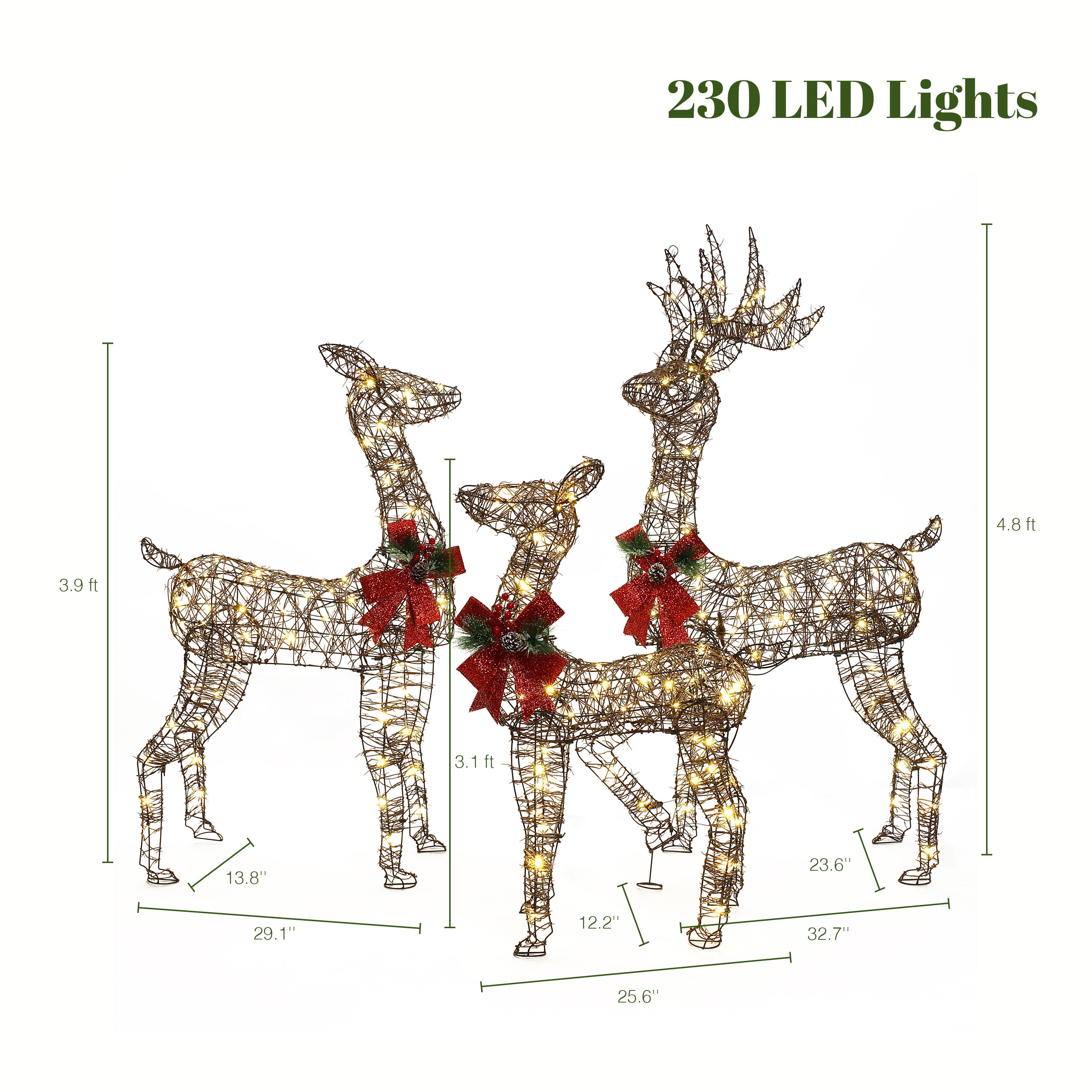 Holiday-Deer-Family-decorations-with-led-lights