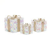 Christmas Gift Boxes Outdoor Holiday Decoration Lights, Set of 3