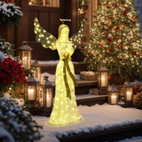 Christmas Holiday Angel Decor Outdoor with Lights, 4.1ft