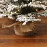 Pre-Lit Snow-Flocked Christmas Tree with Base,4Ft