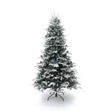 Pre-Lit Lightly Flocked Christmas Tree with Stand,7.5Ft