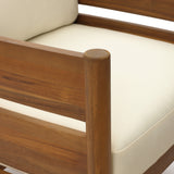 Acacia Wood Outdoor Patio Chair with Cushion
