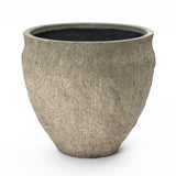 Large Round Planter Pot, Rustic Flower Pot with Drainage Hole 16.5'' Dia