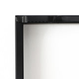 Modern Gold Metal Wall Art with Black Frame, 40''