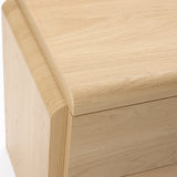 Mid-Century Nightstand Accent Table, White Oak 20.5" - Set of 2