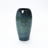 Ceramic Tall Planter, Large Plant Pots with Drainage Hole, Blue 23'' H