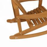 Rocking adirondack chair, solid wood