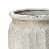 Rustic Tall Planter Pot with Drainage, 18'' H