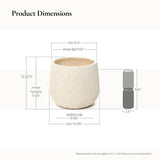 Large Plant Pot  for Indoor and Outdoor Plants with Drainage, 14'' Dia