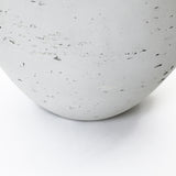 Oval Antique White Vase, 15.8'' H