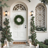 Christmas Green Artificial Wreath Holiday Decoration, 35"H