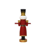 Christmas Red Soldier Nutcracker with Tray & Lights, 2ft