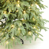 Pre-Lit Green Spruce Christmas Tree with Stand,6.5Ft