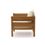 Acacia Wood Outdoor Patio Chair with Cushion
