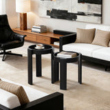 Black Nesting Side Tables Set of 2