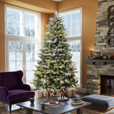 7ft-tall-artificial-christmas-tree-display-at-comer-of-the-living-room