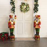 Christmas Traditional Nutcracker King Red with Lights, 4ft