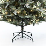 Pre-Lit Green Fir Christmas Tree with Metal Stand,7Ft