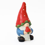 Strawberry Patch Outdoor Figurine statue Whimsical with Berry Hat, 15.8"