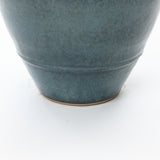 Ocean Blue Round Tall Ceramic Vase, 15.8"H