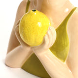 Lady lemons ceramic sculpture vase