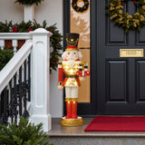 Christmas Nutcracker Red Soldier with Presents & Lights,3ft