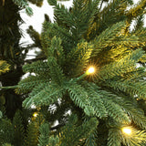 Pre-Lit Green Fir Christmas Tree with Stand,6.5Ft