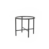 Brick Red Cauldron Rustic Planter Set with Black Stands - Set of 2