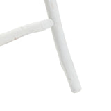 White wood towel rack blanket ladder