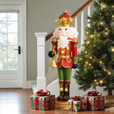 Christmas Bugling Soldier Nutcracker Decor with Lights,4ft