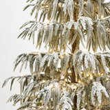 Pre-Lit Slim Cedar Christmas Tree with Stand,6.5ft