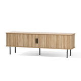 Aria Modern Media Console with Sliding Tambour Doors for TVs up to 65''