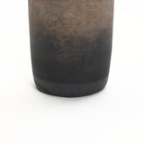 Brown Ombre Tall Terracotta Vase, 14.8" h