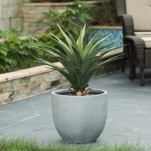 Essentia indoor/outdoor planter, round, medium