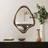 Lawrence wood frame wall mirror